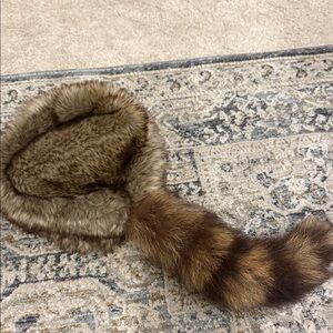Real Tail of raccoon hat❤️